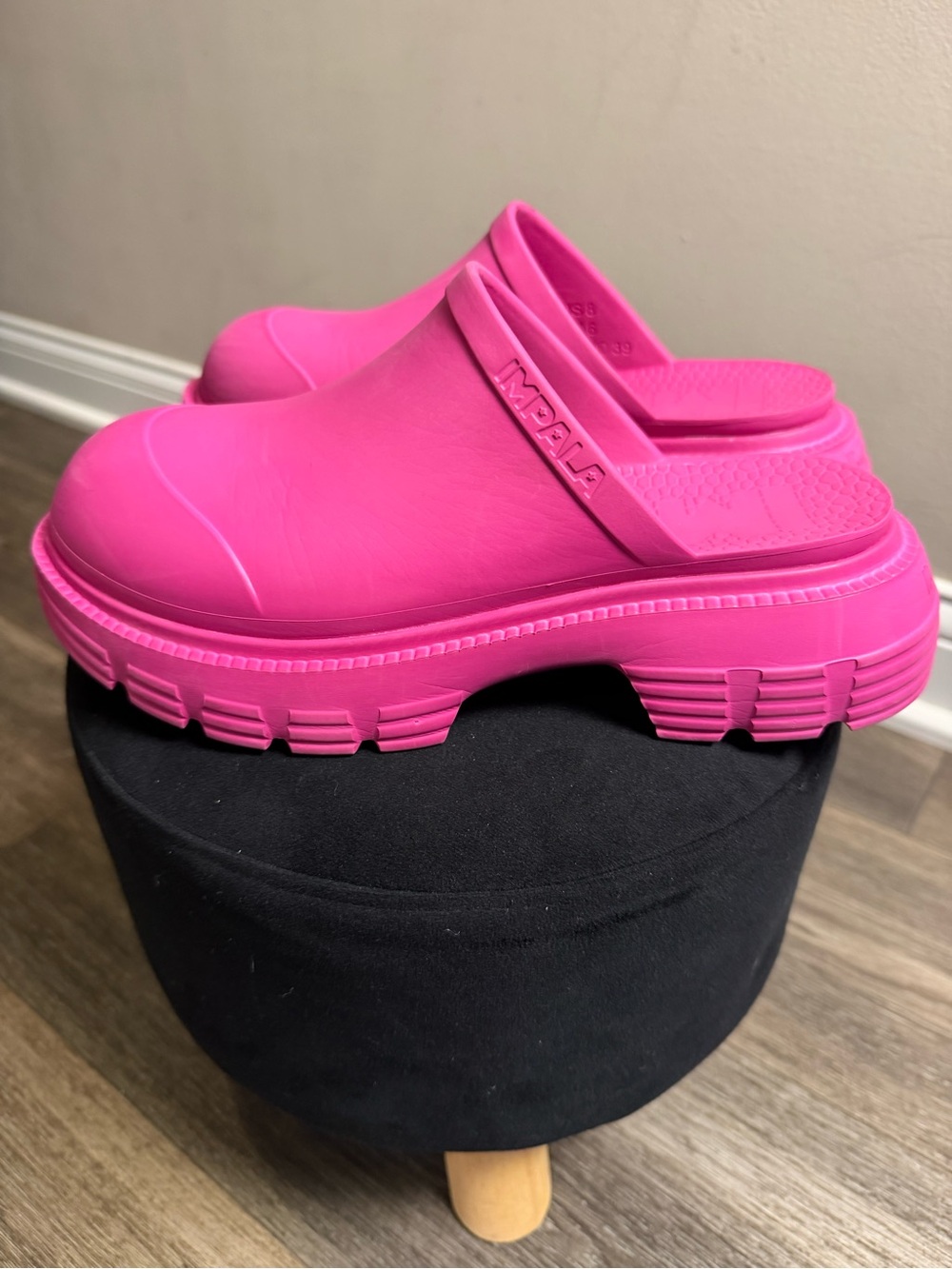 Impala Bubble Soft Mules- Hot Pink